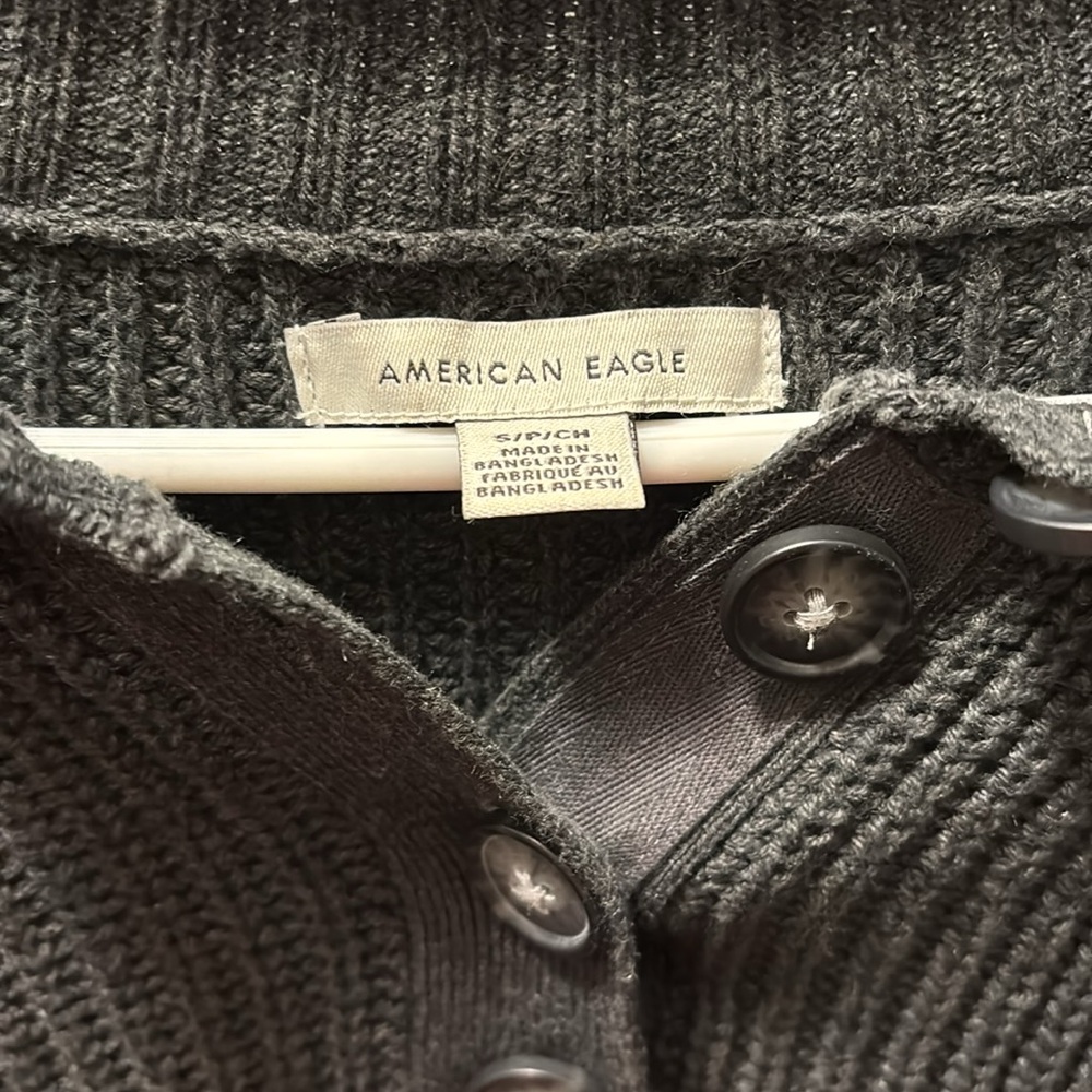 American Eagle Cropped Pullover (Black) - image 2